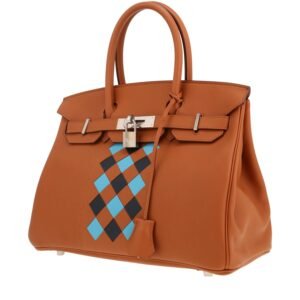 Hermès Birkin 30 cm handbag in gold Swift leather