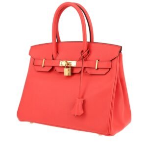 Hermès Birkin 30 cm handbag in pink Jaipur epsom leather
