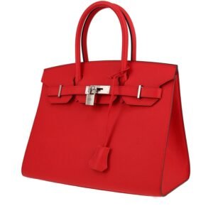 Hermès Birkin 30 cm handbag in pomegranate red epsom leather