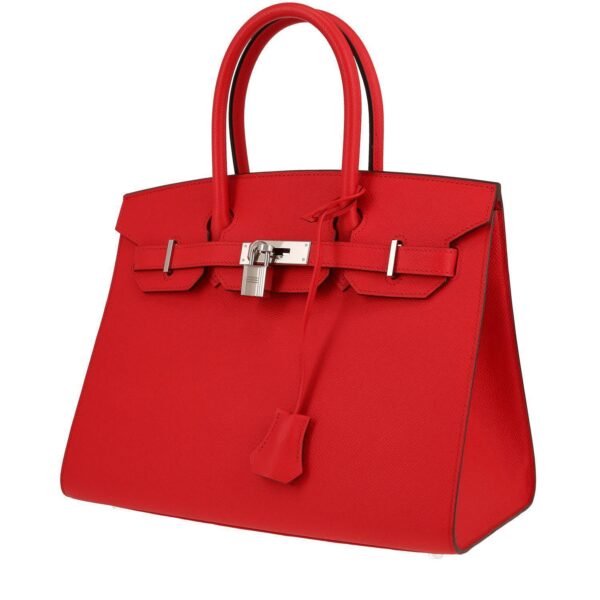 Hermès Birkin 30 cm handbag in pomegranate red epsom leather