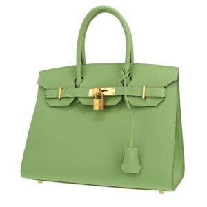 Hermès Birkin 30 cm handbag in Vert Criquet epsom leather