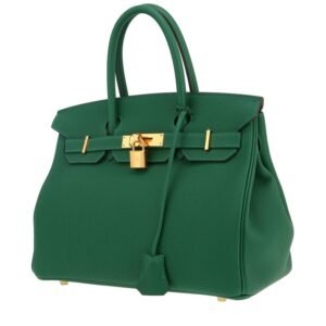 Hermès Birkin 30 cm handbag in Vert Moyen togo leather