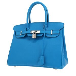 Hermès Birkin 30 cm handbag in Zanzibar Blue epsom leather