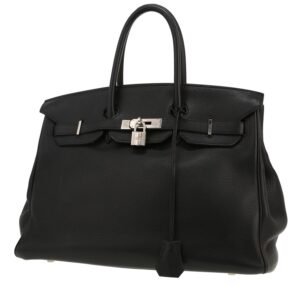 Hermès Birkin 35 cm handbag in black togo leather