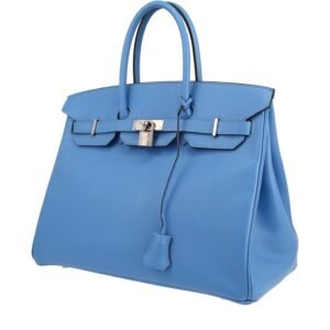 Hermès Birkin 35 cm handbag in Bleu Paradis epsom leather