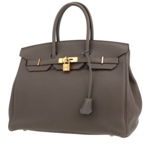 Hermès Birkin 35 cm handbag in grey togo leather
