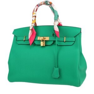 Hermès Birkin 35 cm handbag in Menthe togo leather