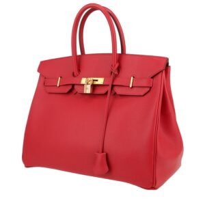 Hermès Birkin 35 cm handbag in red Vif epsom leather