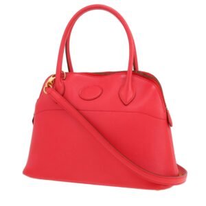 Hermès Bolide 27 cm handbag in red Vif Gulliver leather