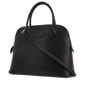 Hermès Bolide 31 cm handbag in black box leather