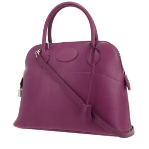 Hermès Bolide 31 cm handbag in purple Anemone Swift leather