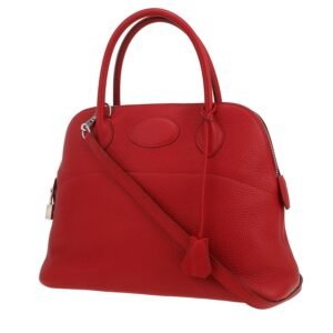 Hermès Bolide 31 cm handbag in red togo leather