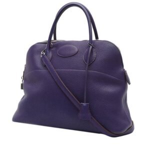 Hermès Bolide 35 cm handbag in purple Iris togo leather