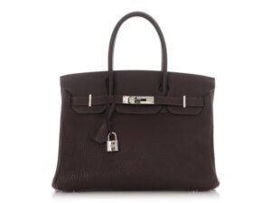 Hermès Chocolate Fjord Birkin 30