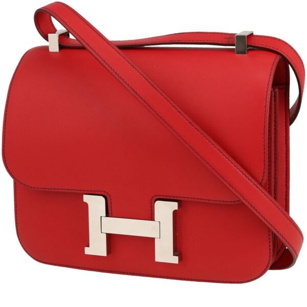 Hermès Constance large model shoulder bag in red Swift leather