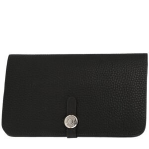 Hermès Dogon - Pocket Hand wallet in black togo leather