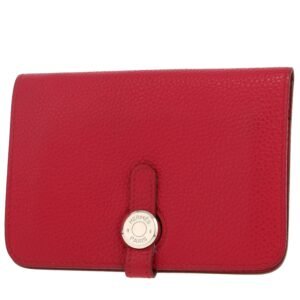 Hermès Dogon wallet in pink togo leather