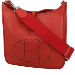 Hermès Evelyne III shoulder bag in red epsom leather