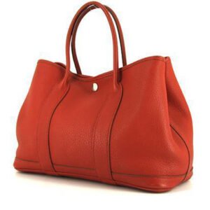 Hermès Garden Party handbag in red togo leather