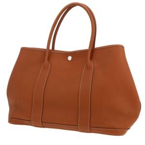 Hermès Garden shopping bag in gold togo leather