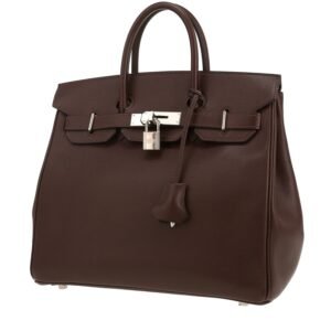 Hermès Haut à Courroies handbag in chocolate brown epsom leather