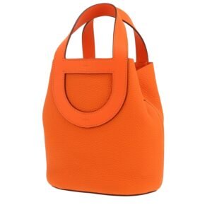 Hermès In-The-Loop handbag in orange leather taurillon clémence