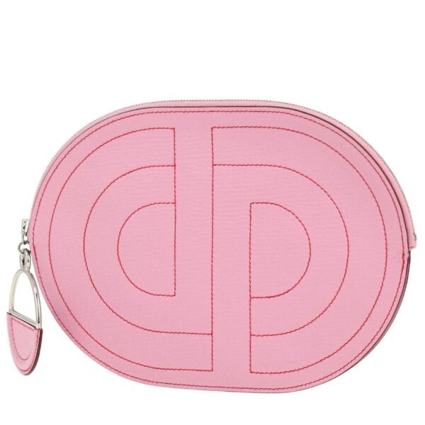 Hermès In-The-Loop pouch in Rose Confetti Mysore leather