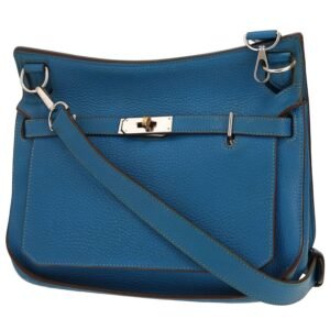 Hermès Jypsiere 28 cm shoulder bag in blue togo leather