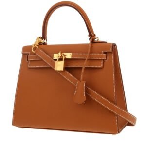 Hermès Kelly 25 cm handbag in gold epsom leather