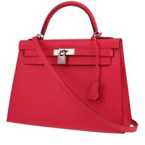 Hermès Kelly 32 cm handbag in pink epsom leather