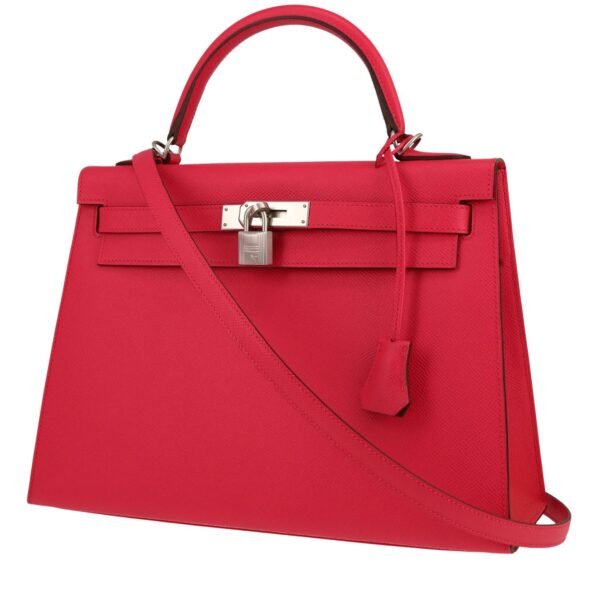 Hermès Kelly 32 cm handbag in pink epsom leather