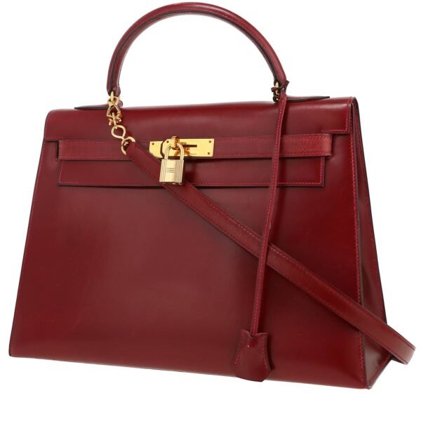 Hermès Kelly 32 cm handbag in red H box leather
