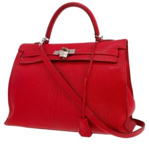 Hermès Kelly 35 cm handbag in red goat