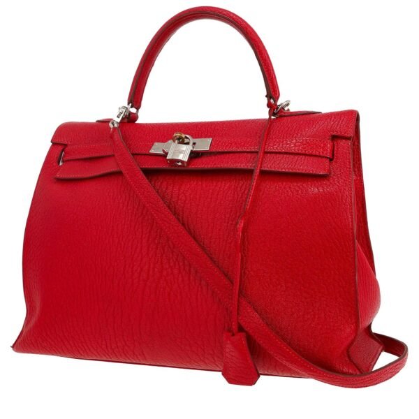 Hermès Kelly 35 cm handbag in red goat