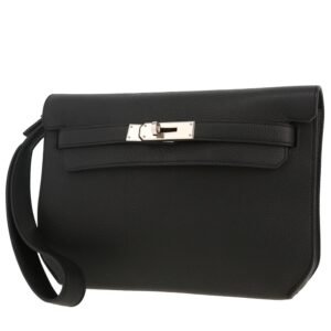 Hermès Kelly Dépêches handbag in black togo leather