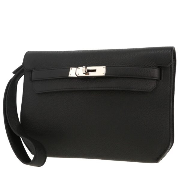 Hermès Kelly Dépêches handbag in black togo leather
