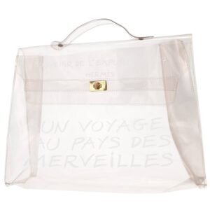 Hermès Kelly Plastic handbag in transparent vinyl