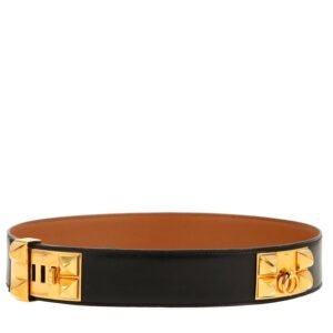 Hermès Médor belt in black box leather