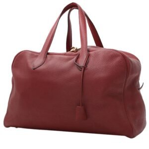 Hermès Victoria travel bag in red H togo leather