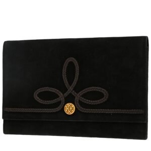 Hermès Vintage pouch in black doblis calfskin