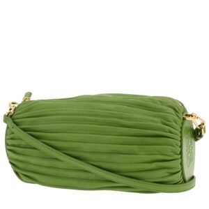 Loewe Bracelet Pouch shoulder bag in green leather