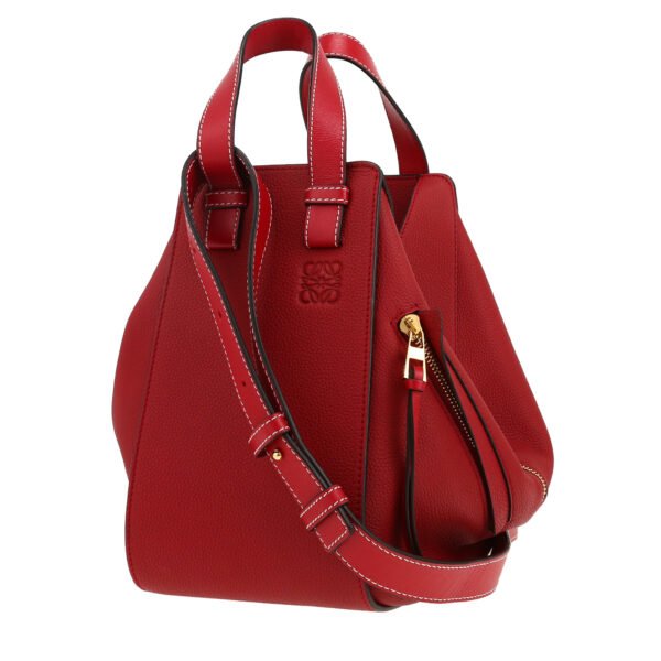 Loewe Hammock small model shoulder bag in red leather