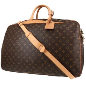 Louis Vuitton Alize - Luggage travel bag in brown monogram canvas and natural leather