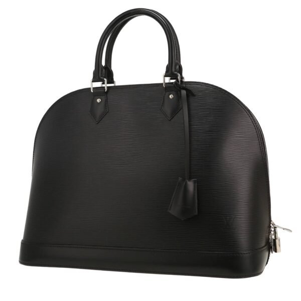 Louis Vuitton Alma handbag in black epi leather