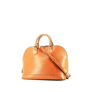 Louis Vuitton Alma handbag in brown epi leather