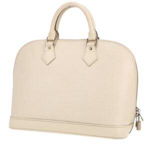 Louis Vuitton Alma handbag in white epi leather