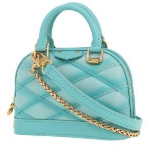 Louis Vuitton Alma Micro handbag in blue quilted leather