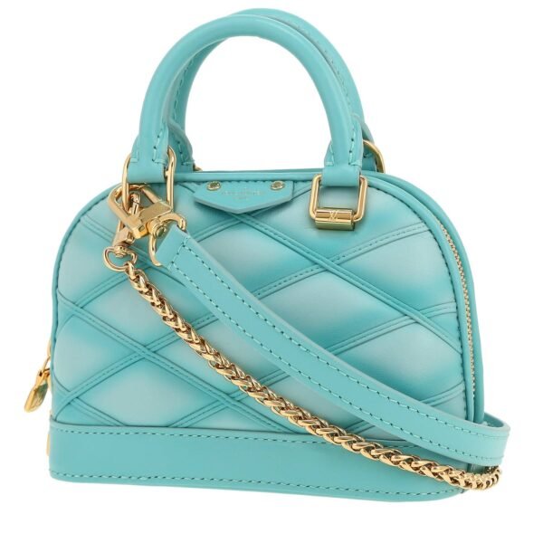 Louis Vuitton Alma Micro handbag in blue quilted leather