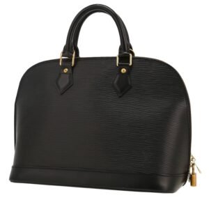 Louis Vuitton Alma small model handbag in black epi leather