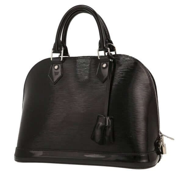 Louis Vuitton Alma small model handbag in black patent epi leather